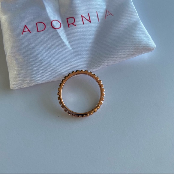 NWT Adornia Swarovski Crystal Accented Eternity Ring - Picture 3 of 7